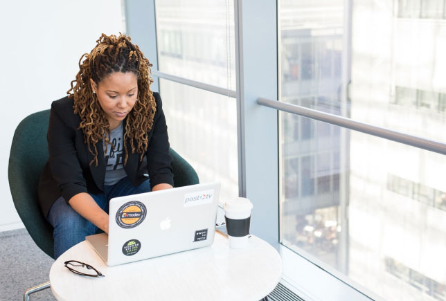 person at computer